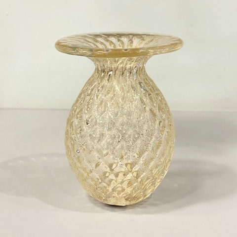 Vaso de Murano com pó de ouro 24k P