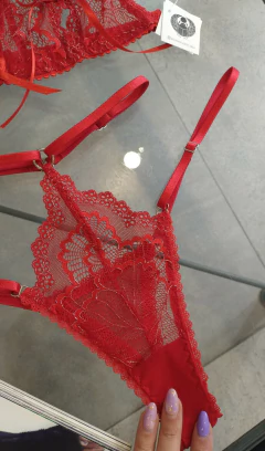 Conjunto Lurex Rojo - Humana Lencería