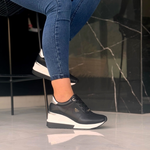 ZAPATILLA TACO CHINO CLASICA VIA MARTE BLACK C14 - comprar online