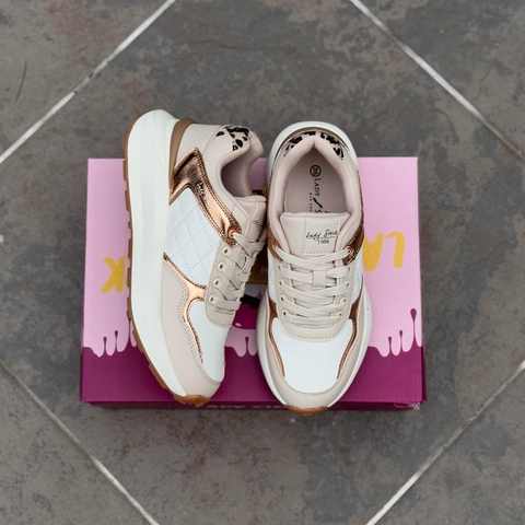 ZAPATILLA LOLI LADY STORK WHITE GOLD C125 - comprar online