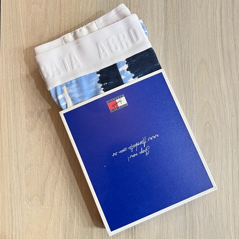 BOXER ACROBATA CELESTE AZUL