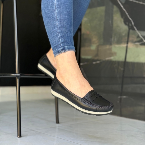 MOCASIN GATO MOLINA BLACK CLASIC C605