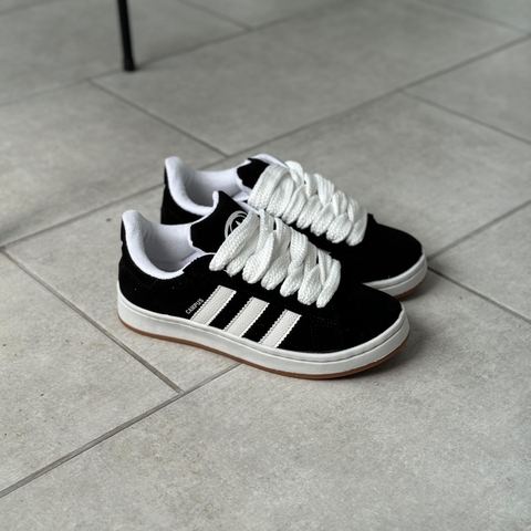 ZAPATILLA CAMPUS AD BLACK WHITE C95