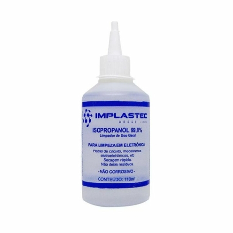 ALCOOL ISOPROPILICO 110ML C/ APLICADOR IMPLASTEC