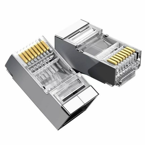 PLUG MODULAR 8P8C RJ45 BLINDADO CAT5 PGMD0004