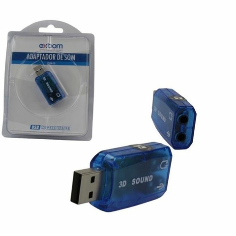 ADAPTADOR USB A-MACHO X SOM 7.1 USOM-10 EXBOM