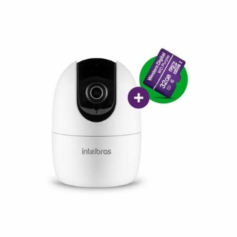 CAMERA IM4 WIFI FULL-HD BRANCA INTELBRAS C/SD 32GB (OFERTA)
