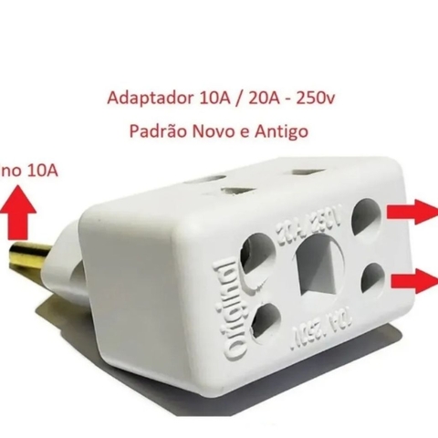 ADAPTADOR DE TOMADA 10A/20A BOB