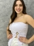 Peplum Detalhe Coração com Fenda