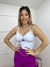 Regata Peplum Suplex Alcinha Nó Costas Cruzada