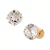 Brinco Ouro 18k Ponto de Luz com Topázio 8mm