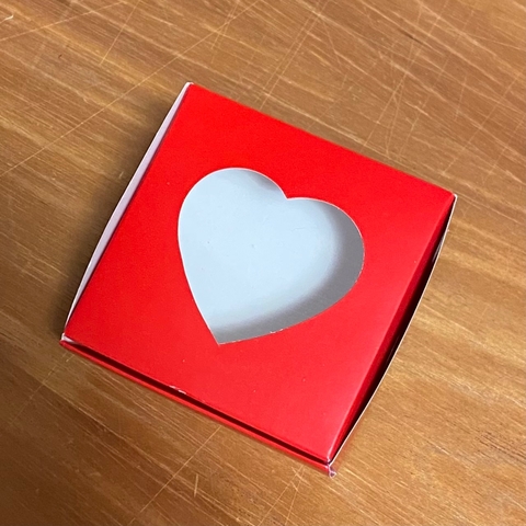 CAJA CON VISOR ROJO 10x10x5