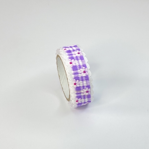 CINTA WASHI TAPE TELAS DECORATIVAS 1m x 2cm