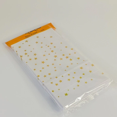 BOLSA CON FUELLE ESTRELLAS DORADAS