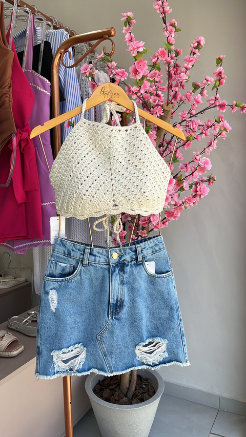 CROPPED CROCHÊ - comprar online