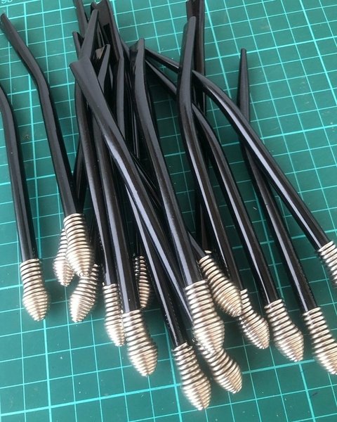 PACK 10 BOMBILLAS PARA MATE COLOR NEGRO