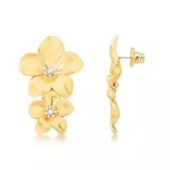 BRINCO DUAS FLORES FOSCAS - comprar online