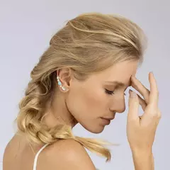 BRINCO EARCUFF TOPAZIO E TURQUESA - comprar online