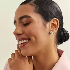 BRINCO MARGARIDA ZIRCONIA TOPÁZIO - Carlota Acessórios