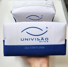 Necessaire Box Faixa Azul - Atelie Patily