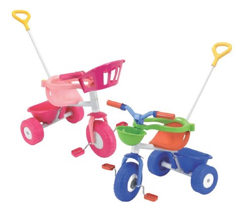 Triciclo Rondi pink metal blue metal