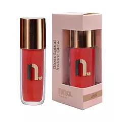 GLOSS LABIAL INSTANT GLOW RUBI - NINA MAKEUP na internet