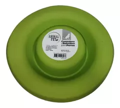 COMEDERO REDONDO DE SILICONA CON BOWL DE ACERO 2 MEDIDAS - Pet Crows