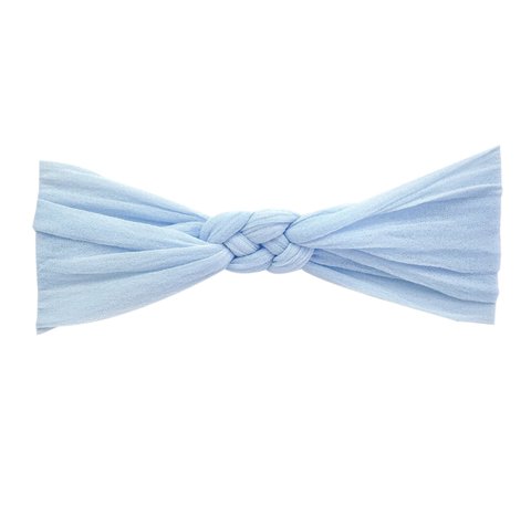 Turbante Trançado - Azul Bebê