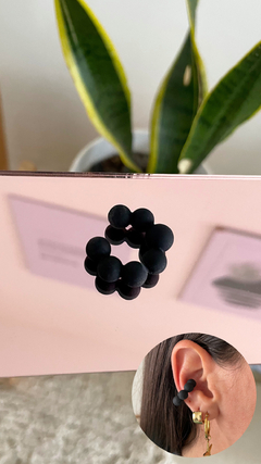 Cuff negro bolitas - comprar online