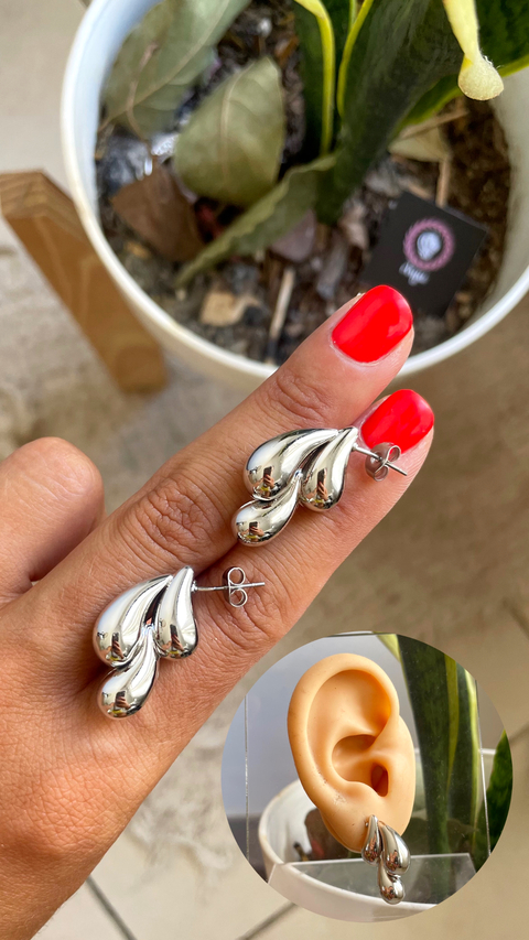 Trio gotitas - pasante de acero - comprar online