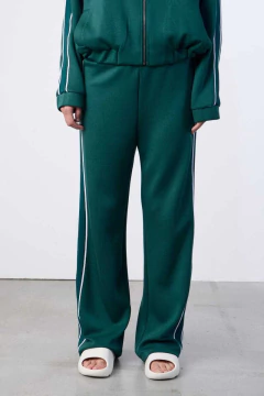 Pantalón Scuba con Tiras Tejidas/ VER - comprar online