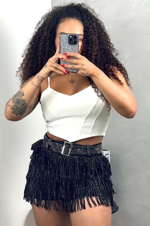 Short saia festivo