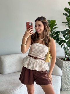 BLUSA XADREZ ISA - loja online
