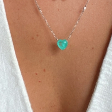 Colar heart colombiana