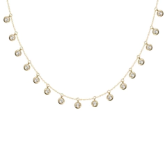 Choker pontos de luz Luxo Gold