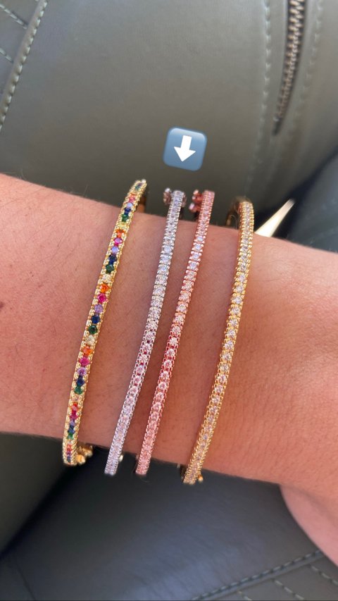 Braceletes cravejados - loja online