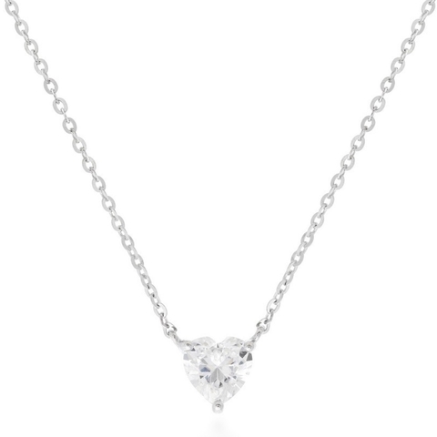 Colar coração moissanite - comprar online