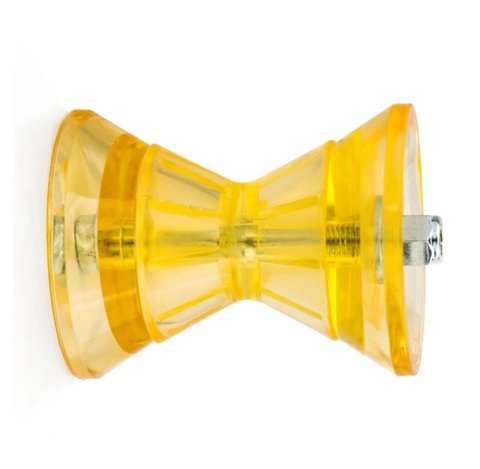 RODILLO PVC 10CM TRANSPARENTE DOBLE CONO