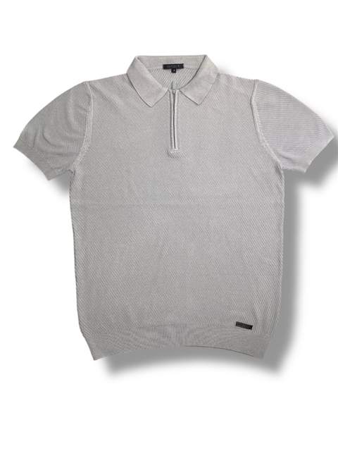 Camisa Polo Masculina de Tricô Cinza 2021 - comprar online