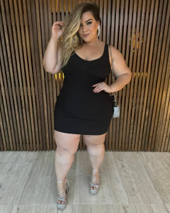 VESTIDO TUBINHO PLUS SIZE PRETO LOLITA na internet