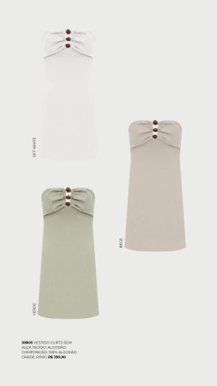 Vestido Curto Sem Alça - comprar online