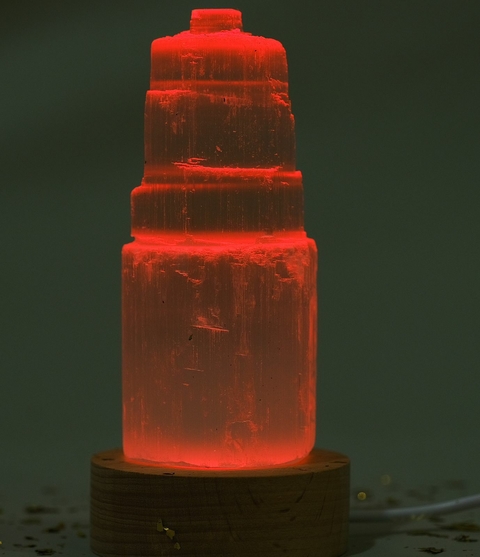 Luminária Cromoterapia - Selenita na internet