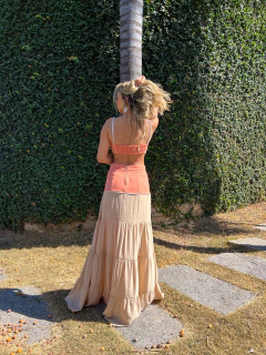 BLUSA DRAPEADA PIETRA CORAL - Branché