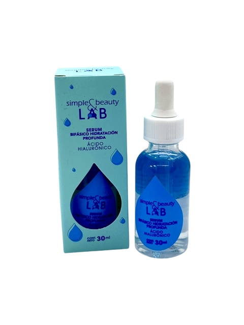 Serum bifásico hidratación profunda ácido hialuronico 30ml Simple y Beauty