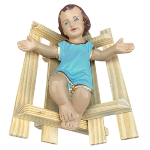 Menino Jesus Grande Manjedoura Presépio Enfeite Árvore Natal/1