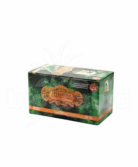 Té spirulina con cáscara de naranja sin tacc x 25 saquitos - Hierbas del Oasis