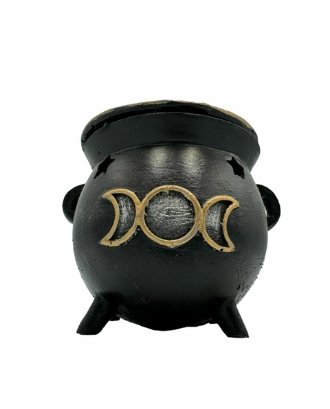 INCENSÁRIO DE CALDEIRÃO 8CM (PRETO)