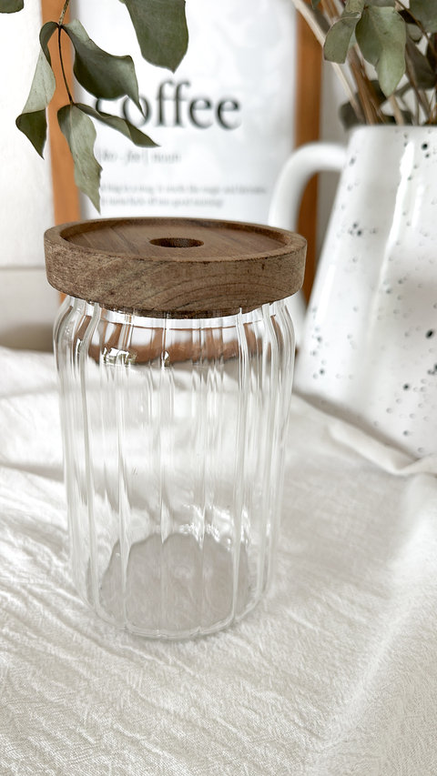 FRASCO TAPA MADERA GAJOS - 700 ML