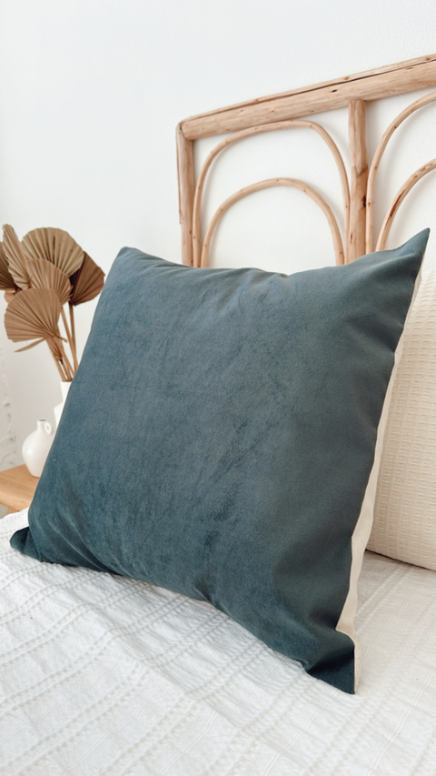 ALMOHADON PANA GRIS OSCURO - 50X50 CMS - comprar online