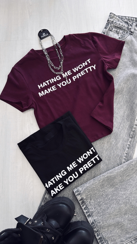 Baby tee “little hating” - comprar online